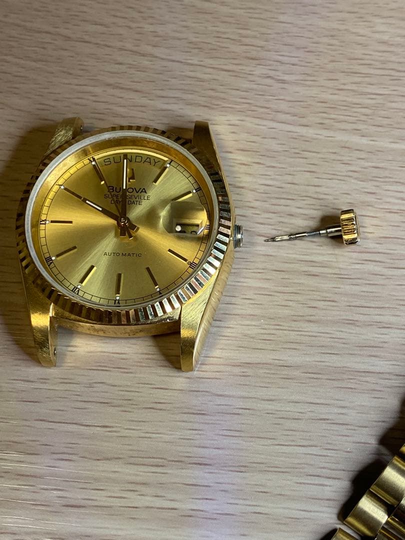 【訳あり品】ブローバ　スーパーセビル　デイデイト eta2834-2