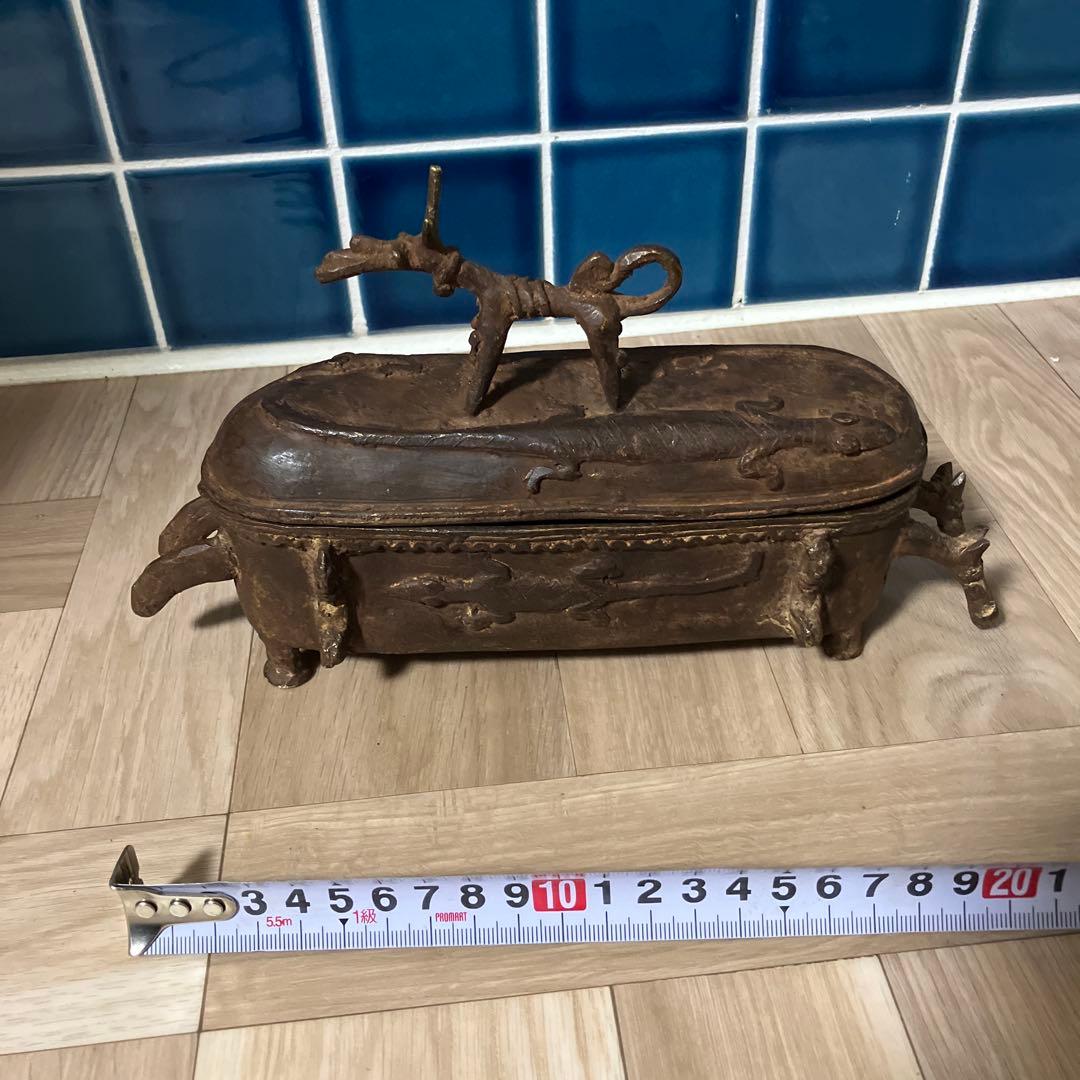 マリ　ドゴン族　金属製　ケース