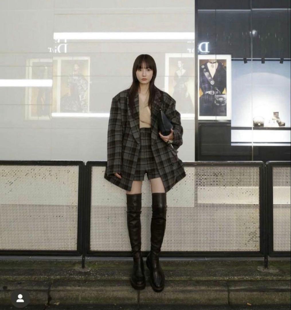 ジャケット・アウター CLANE OVER SHOULDER PEAKED LAPEL COAT 1