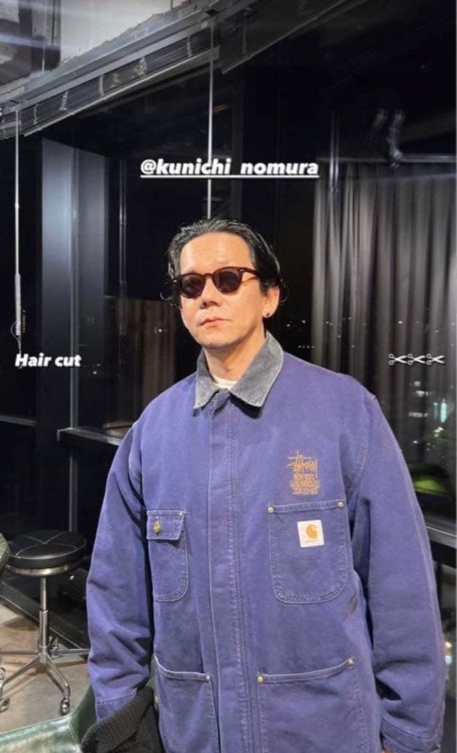 Carhartt アクティブジャケット　stussy元ネタの幻級ネイビー色