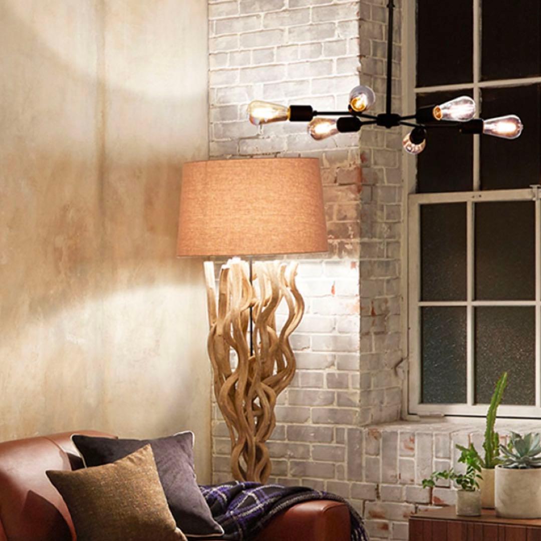 大塚家具【新品】スペイン製 シーリングライト6灯 約8畳用 モダン シャンデリア