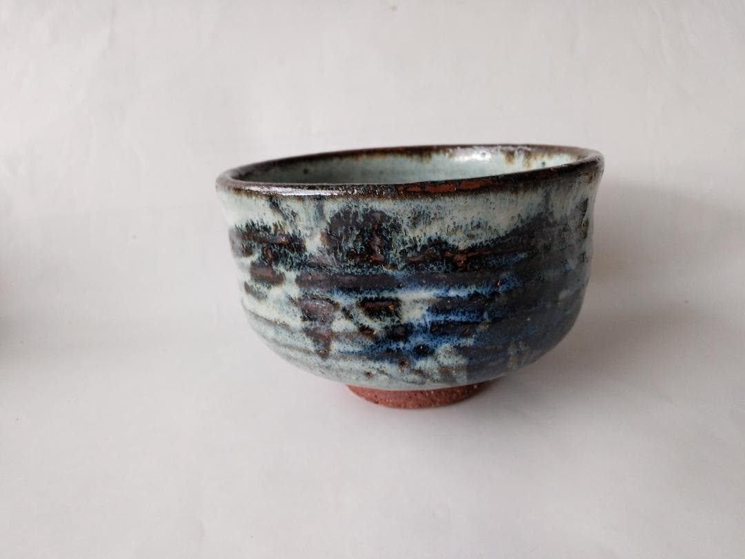 清水正次 作 「 笹 」茶碗 共箱 共布 栞 茶道具 抹茶碗 新品 未使用品