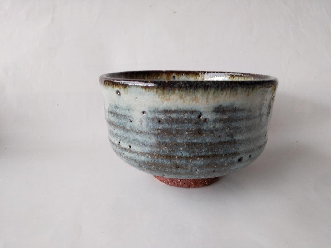 清水正次 作 「 笹 」茶碗 共箱 共布 栞 茶道具 抹茶碗 新品 未使用品