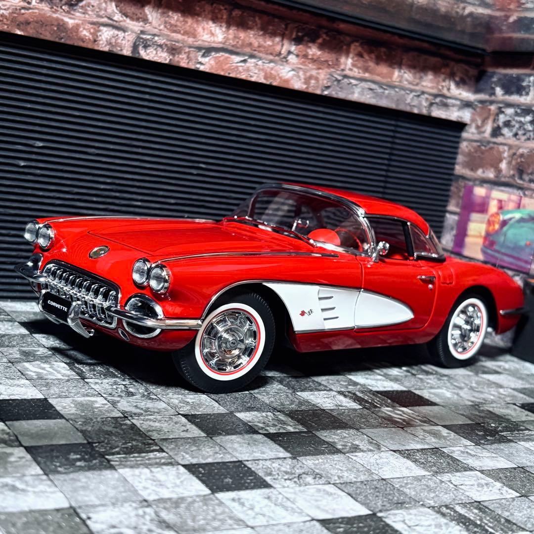 1/18 AUTOart シボレー コルベット C1 ローマレッド 1959