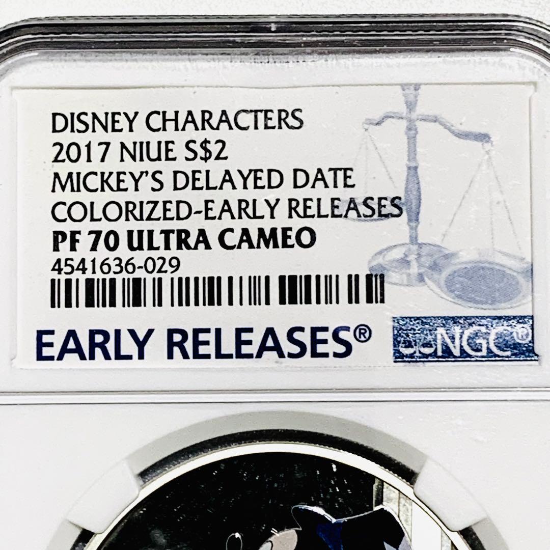 ◆PR70UC ER◆2017　ミッキー　ニウエ　NGC 1オンス銀貨