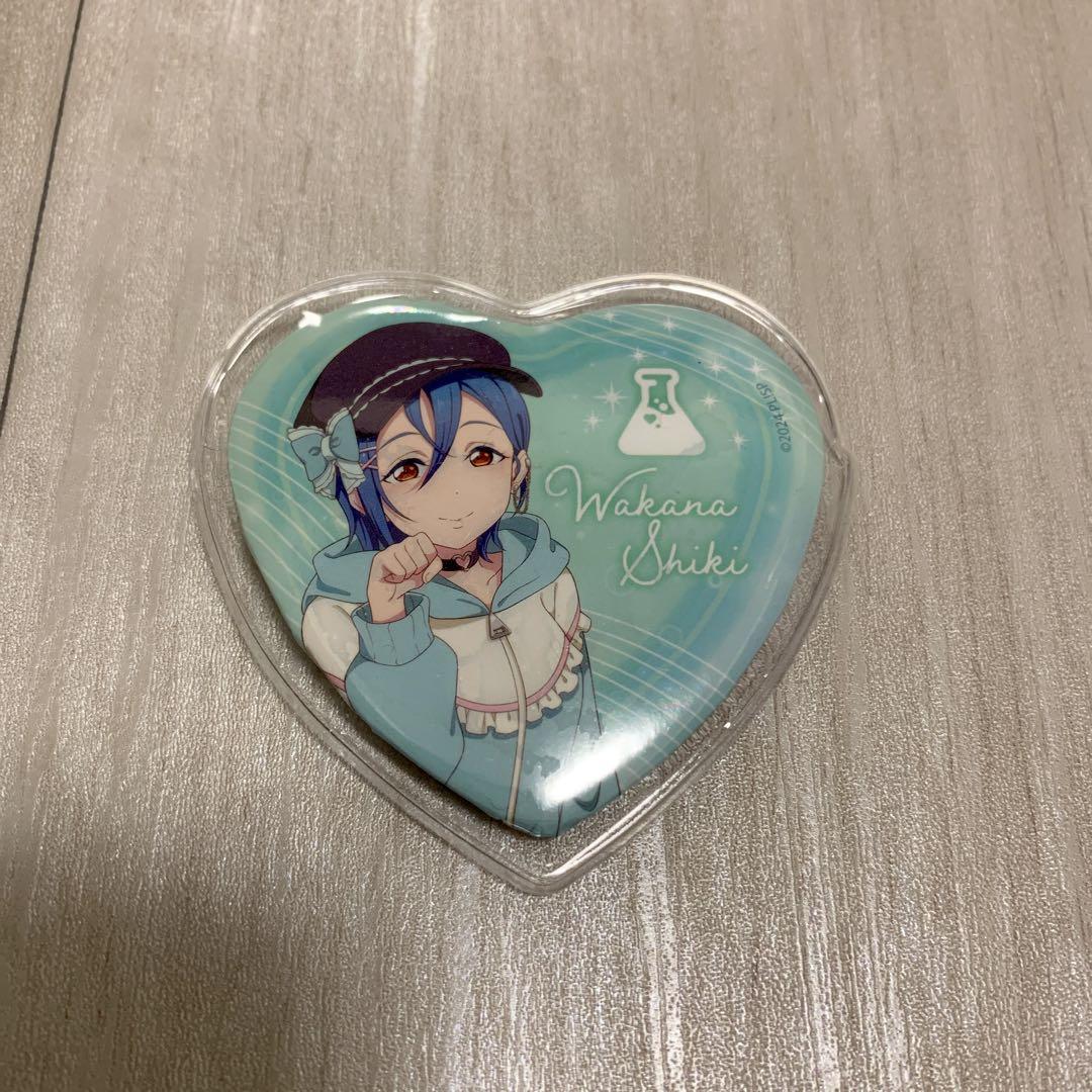 若菜四季 ハート缶バッチ ゆめかわガーリー