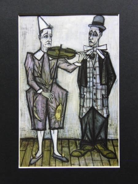 ベルナール・ビュッフェ【LE CIRQUE-Deux clowns】