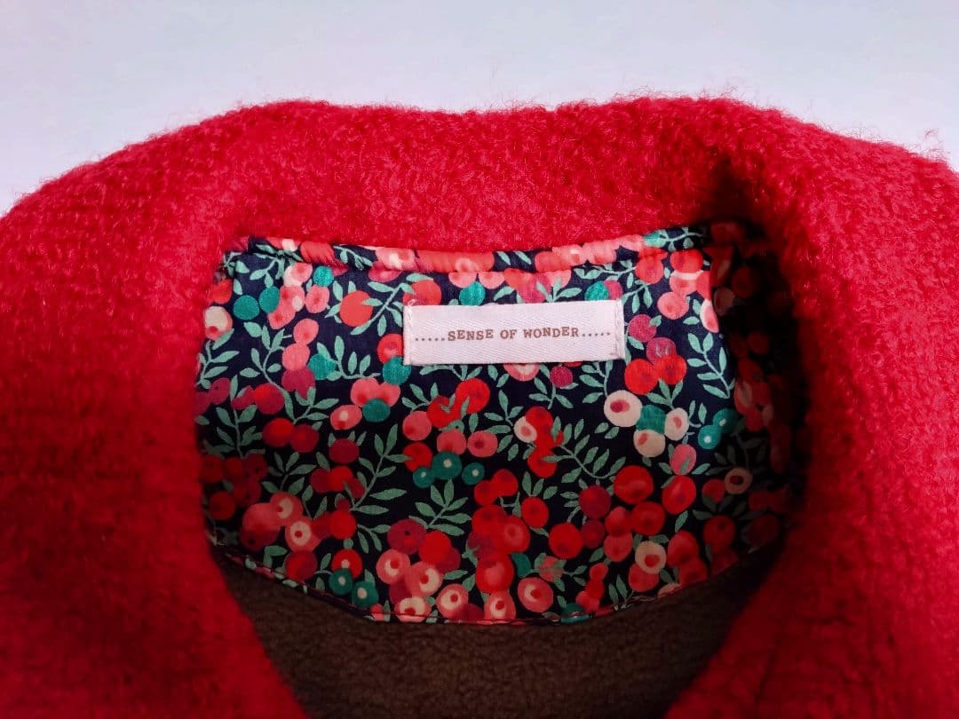 SENSE OF WONDER クラシックコート　赤110cm