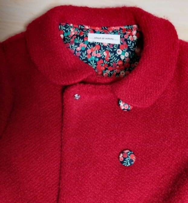 SENSE OF WONDER クラシックコート　赤110cm