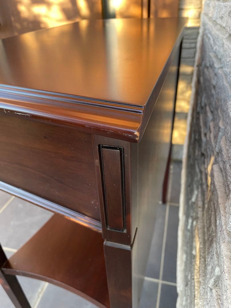 東海家具　コンソールデスク　コンソールテーブル　引き出し付