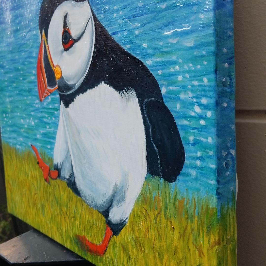 油絵　専用　ペンギンみたいな可愛すぎる鳥パフィン