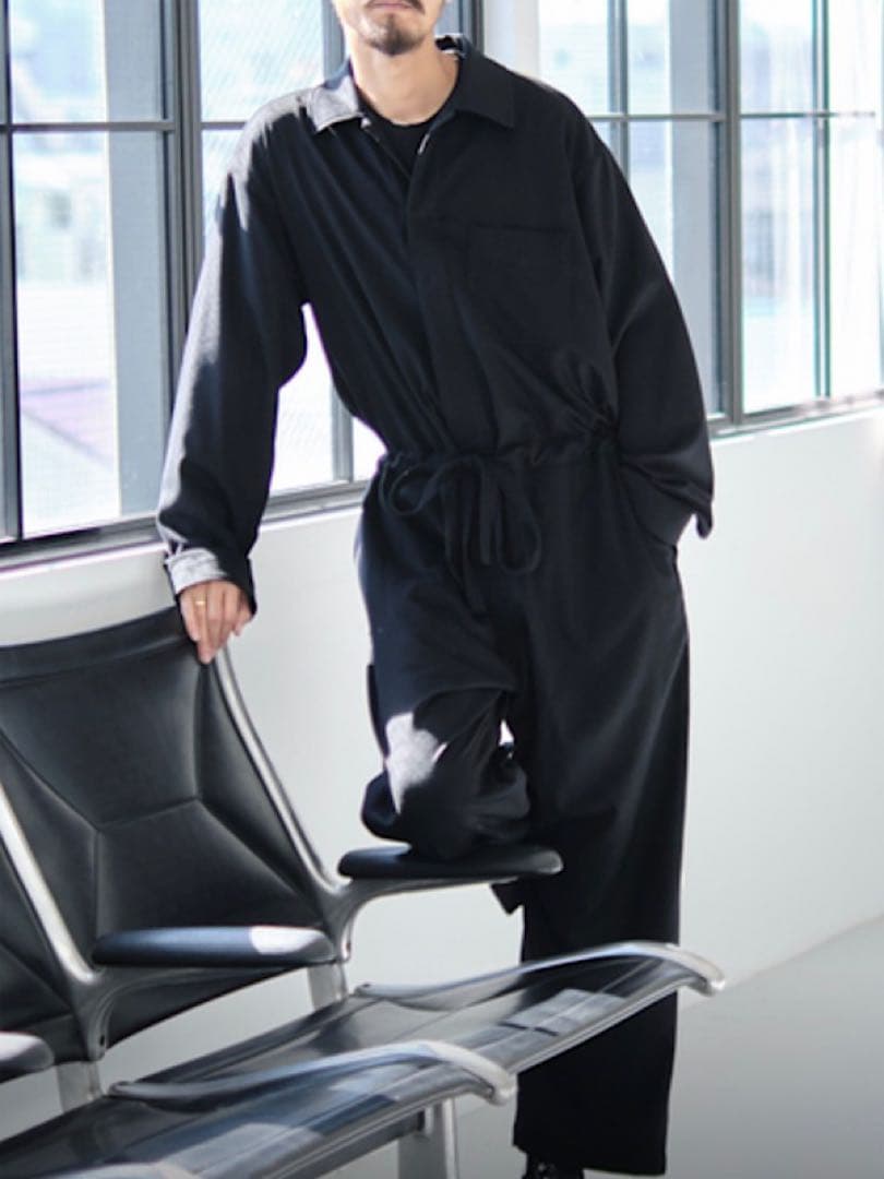 限定★美品MARKAWAREマーカウェア23AWカシミヤフランネルオールインワン