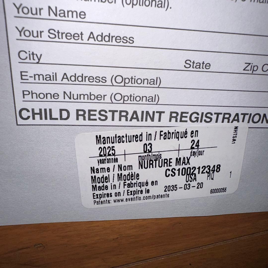 evenflo チャイルドシート