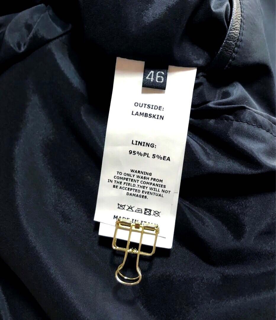 ◆新品◆EMMETI◆KELSO／ケルソ◆ライダース◆羊革◆46◆国内正規品