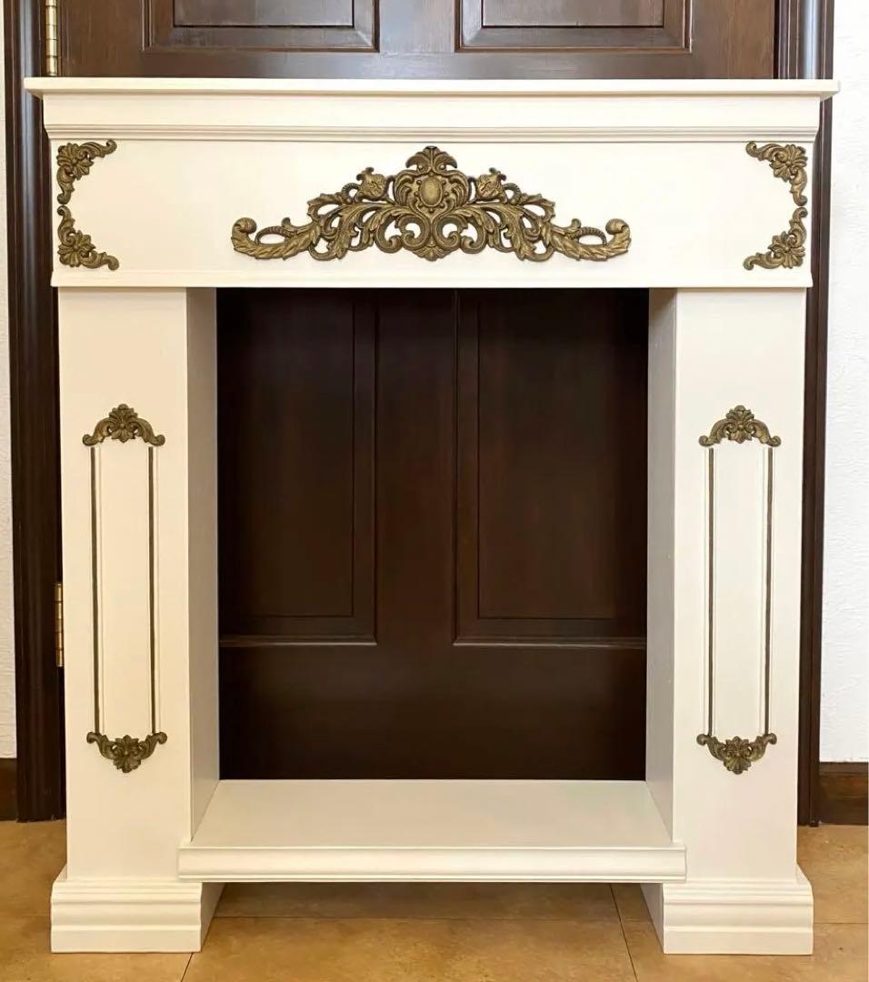 簡単組み立て✴︎マントルピース(棚板付き)