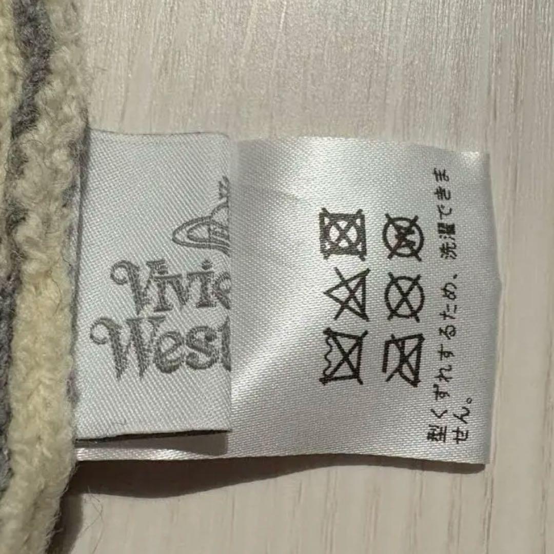 ヴィヴィアンウエストウッド ストライプ ニット帽 耳あて付き　正規品