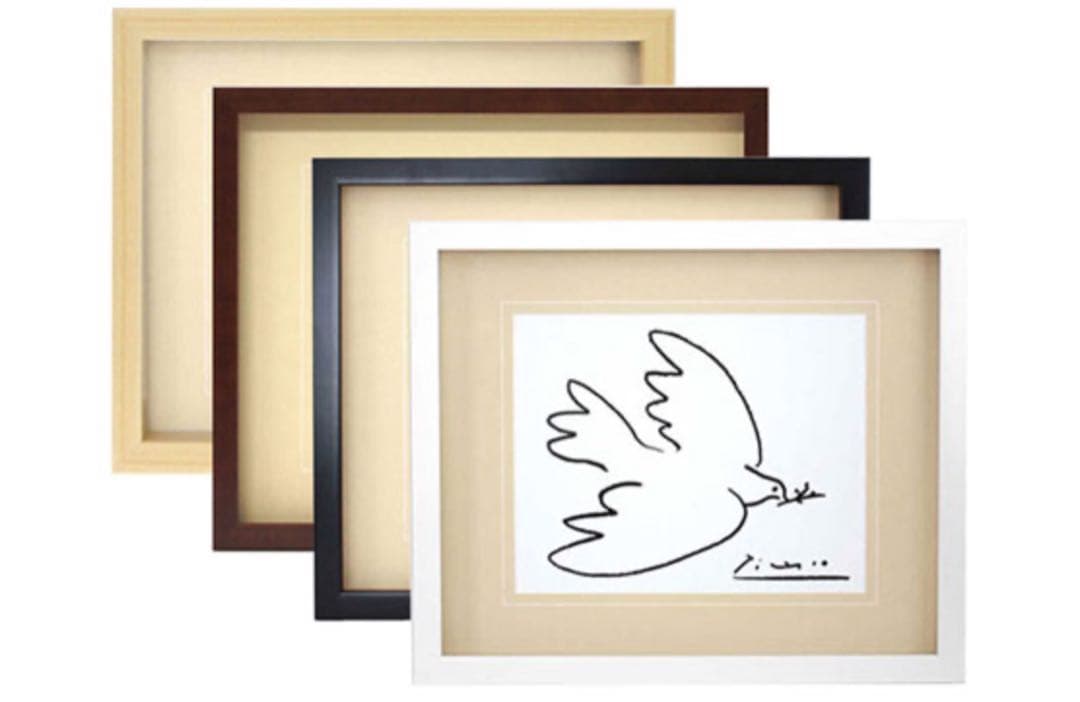 4個セット デッサン額縁:5660 半切　アクリル仕様・木製・水彩画用フレーム