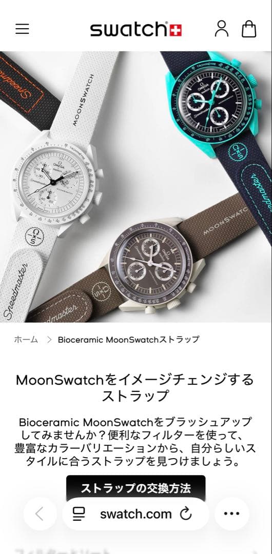 Snoopy x OMEGA x Swatch MoonSwatch黒