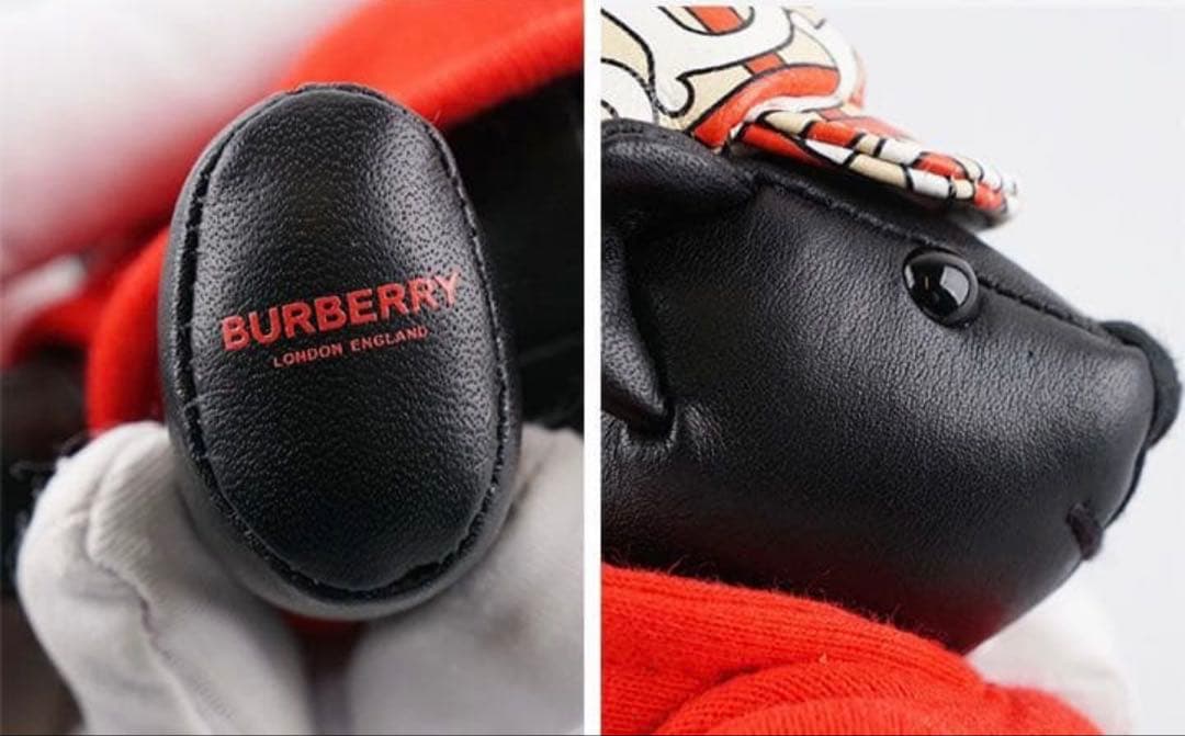 BURBERRY 帽子付きテディベア　キーホルダー　トーマス