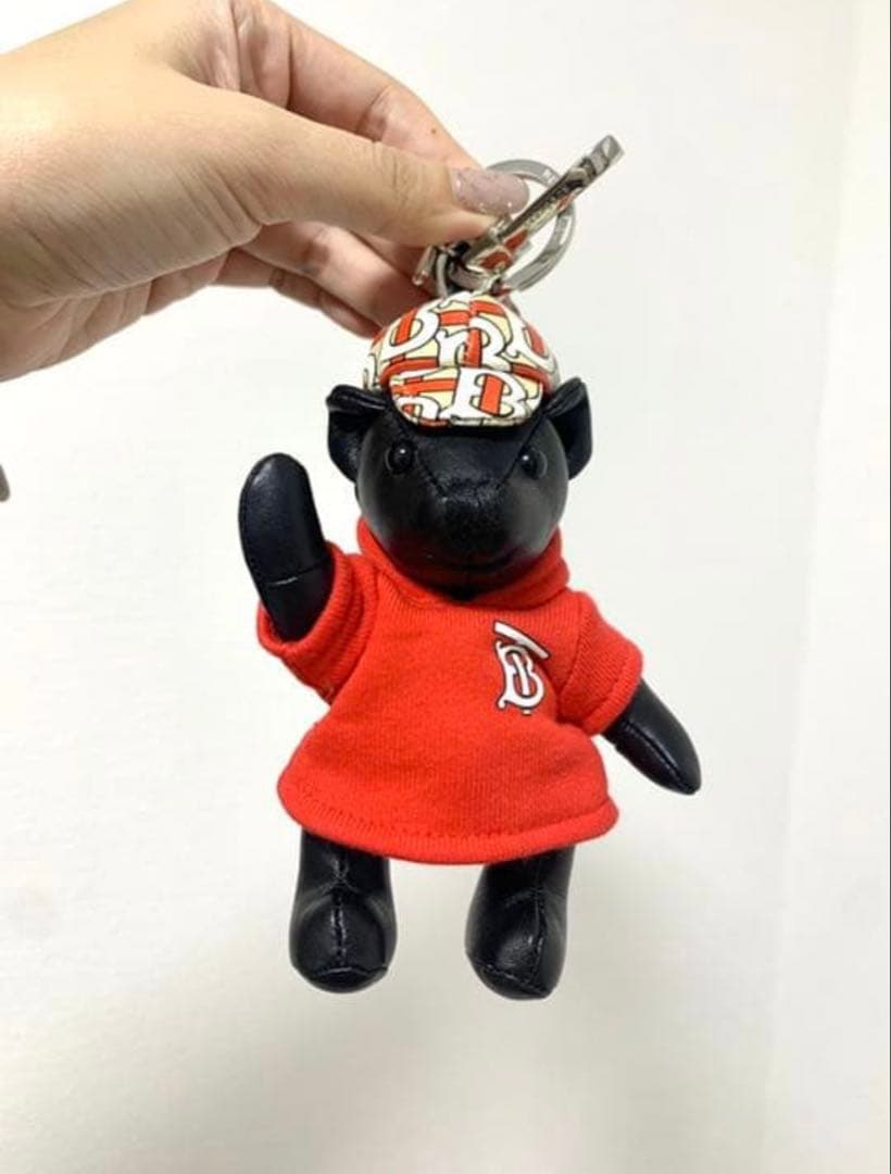 BURBERRY 帽子付きテディベア　キーホルダー　トーマス