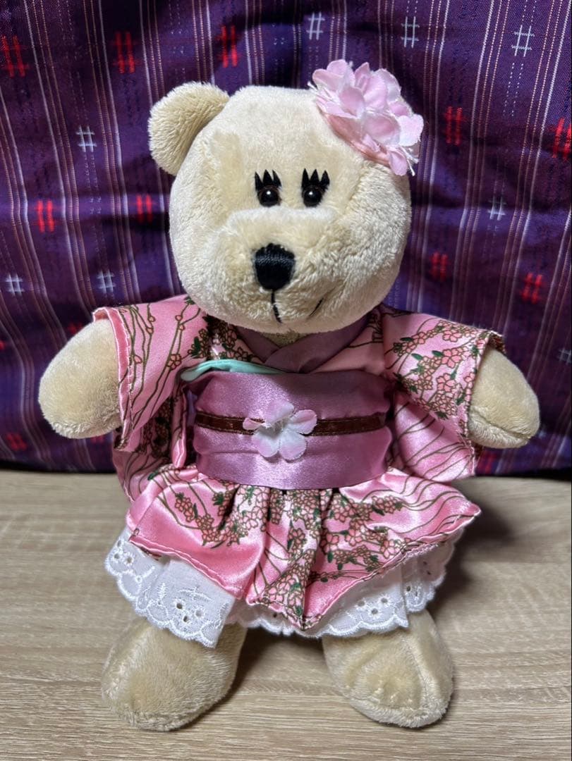 【レア】Starbucks Coffee 桜ベア和服着物ぬいぐるみ 2011年製