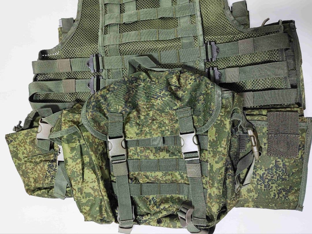 ロシア軍 6sh117 タクティカルベスト バックパック フルセット 新品未使用