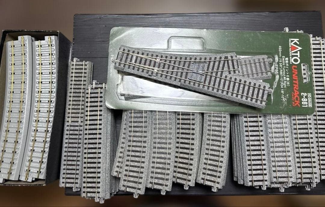 ［ジャンク］鉄道模型　HOゲージ　KATO ユニトラック他　各種レール　114本