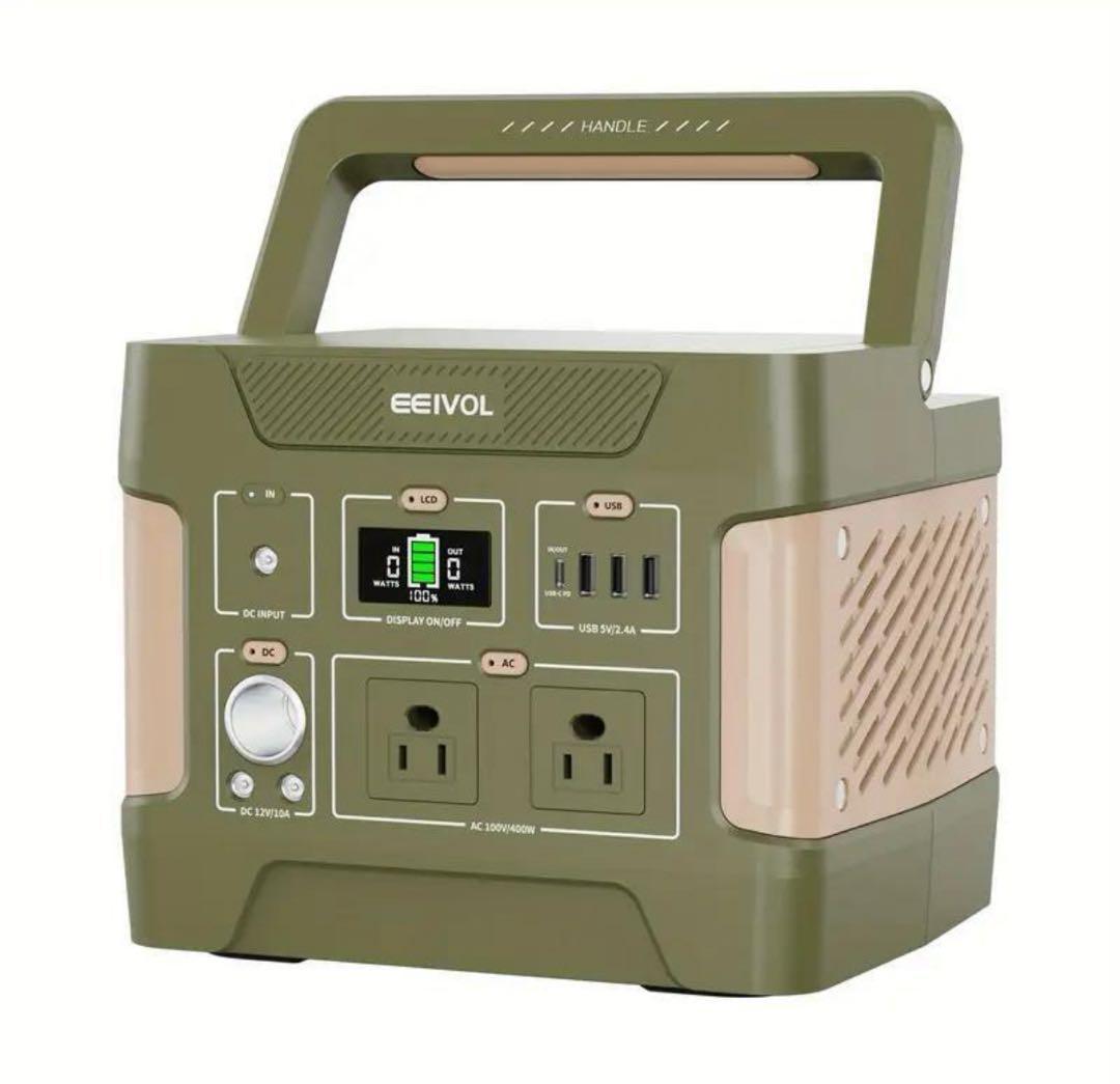全新品 ポータブル電源 400W 防災