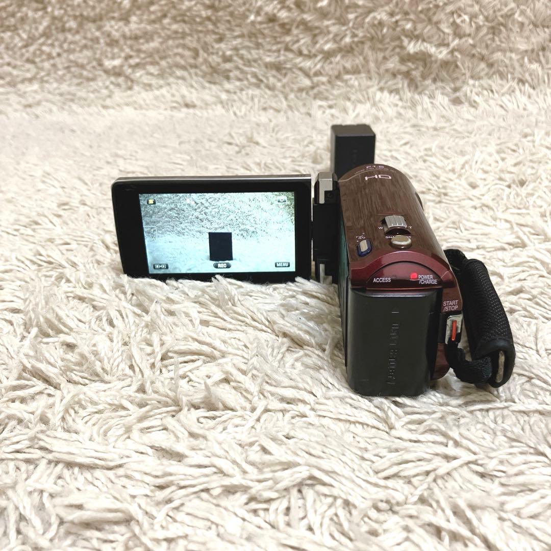 【美品】JVC Everio GZ-HM880 赤 バッテリー3個付き