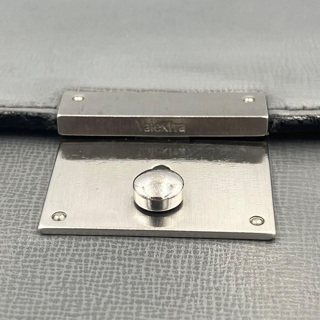 【希少カラー】Valextra ブリーフケース　ビジネスバッグ　2室　グレー