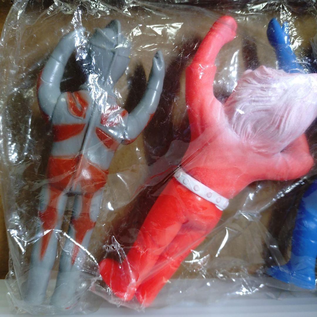 無版権 パチソフビ 3体セット 未開封 シルバー仮面 ライオン丸 ウルトラマンA