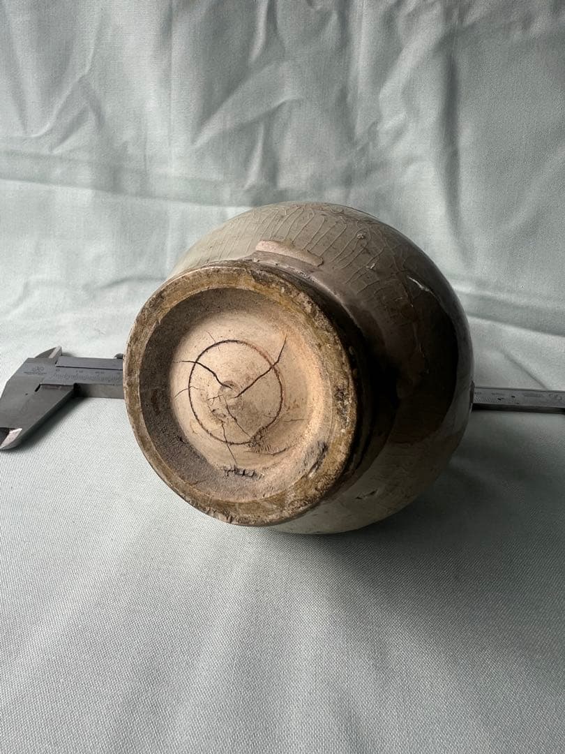 青瓷不遊環瓶  古美術