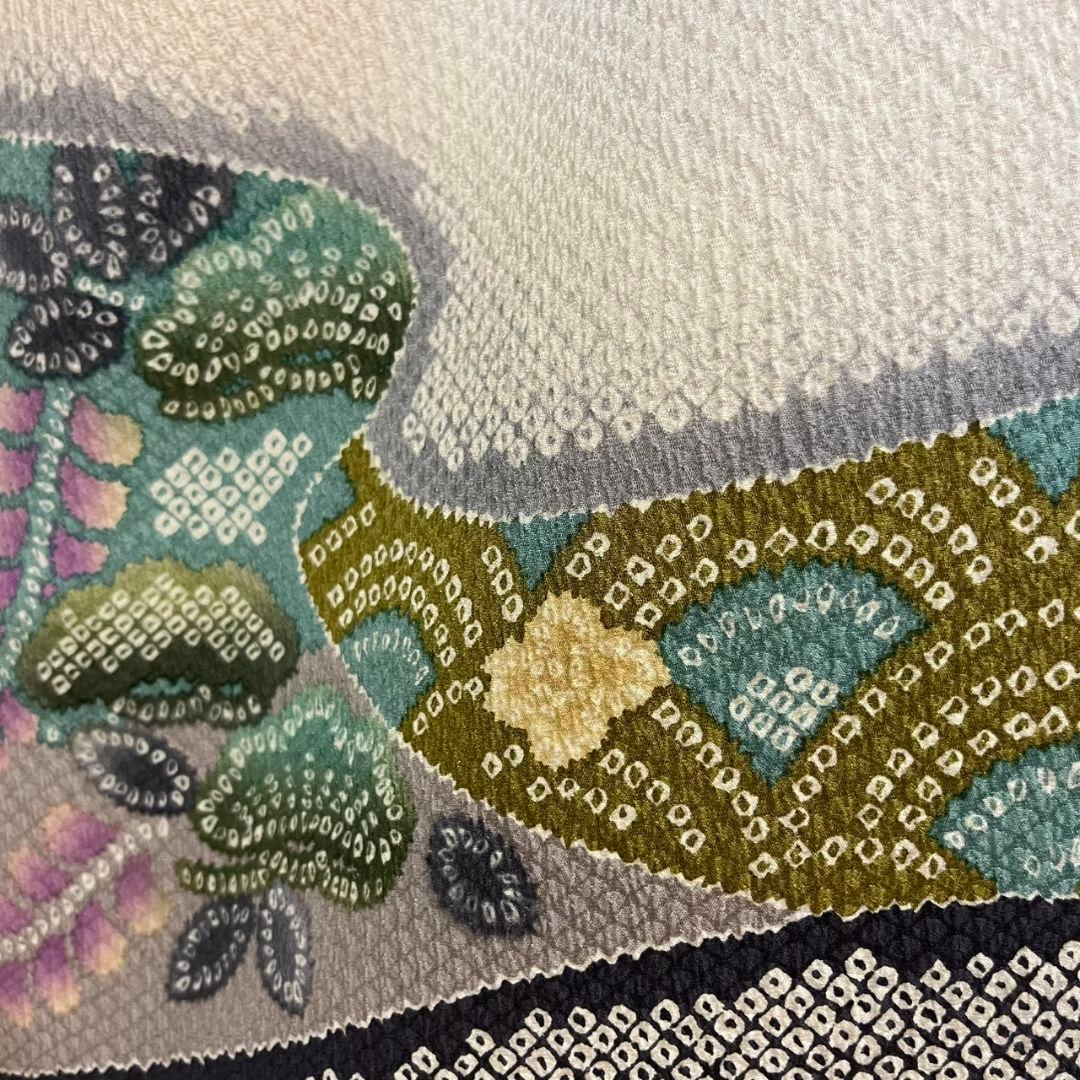 振袖フルセット(7点)・成人式・総絞り・エンボス加工・胴裏正絹・正絹・逸品