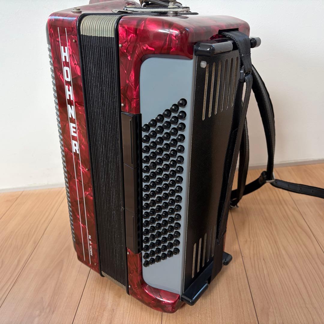HOHNER AMICA Ⅲ 96 アコーディオン 96ベース ホーナー 赤
