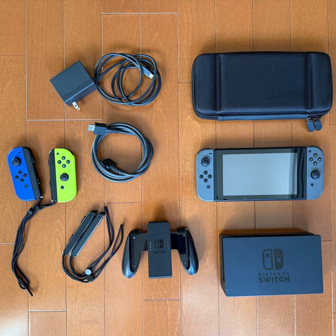 Nintendo Switch 本体+付属品セット（青&黄 joy-con付）
