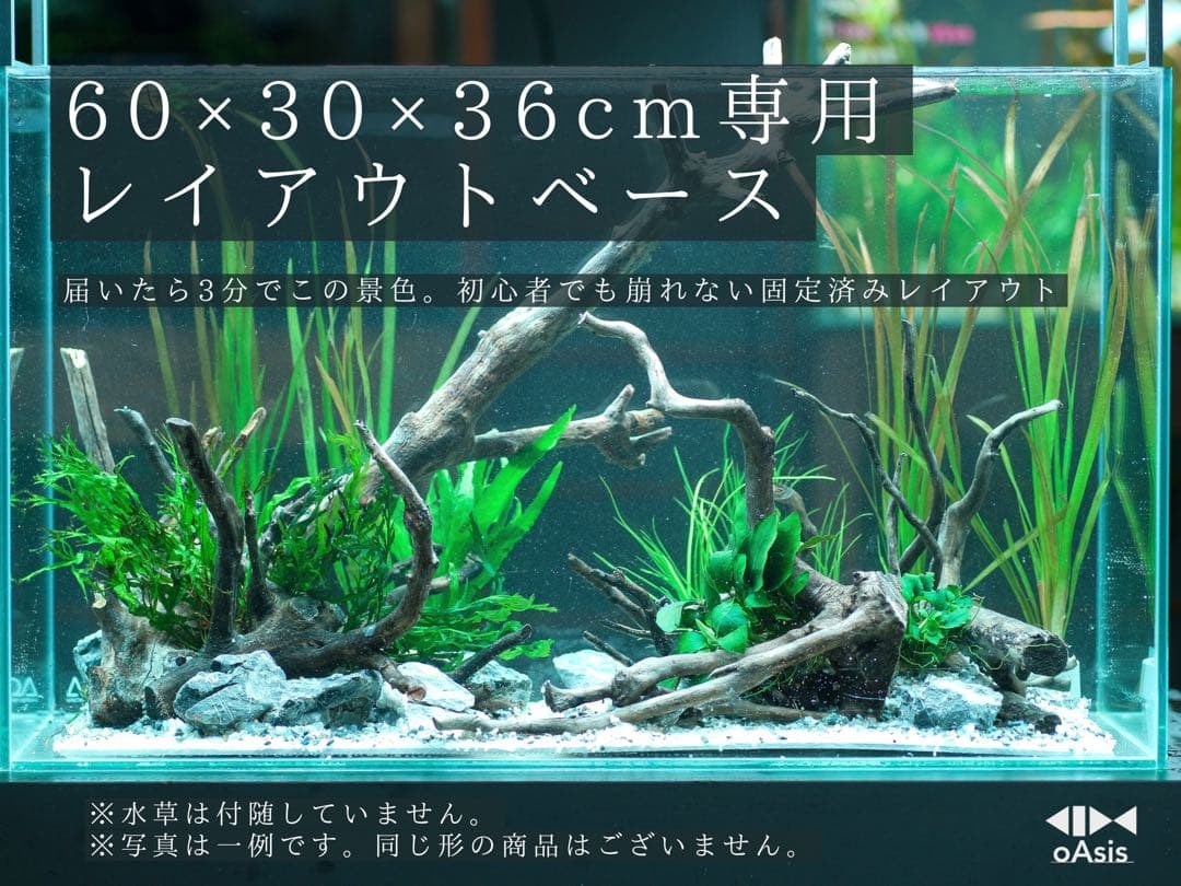 アクアリウム 流木 レイアウトセット 60cm 熱帯魚・水草水槽用