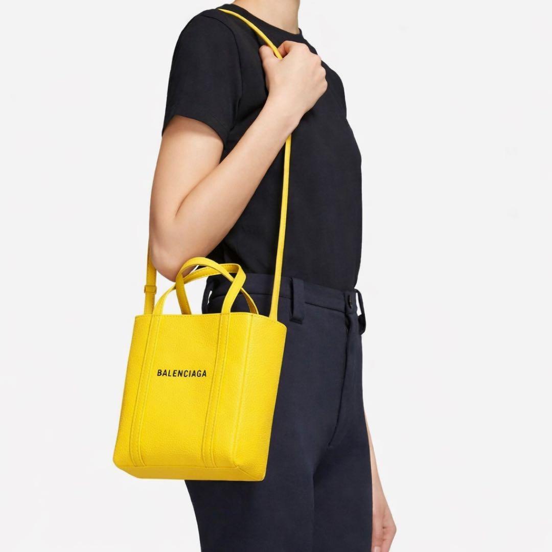バレンシアガ エブリデイ トートバッグXXS 2way ハンドバッグ イエロー