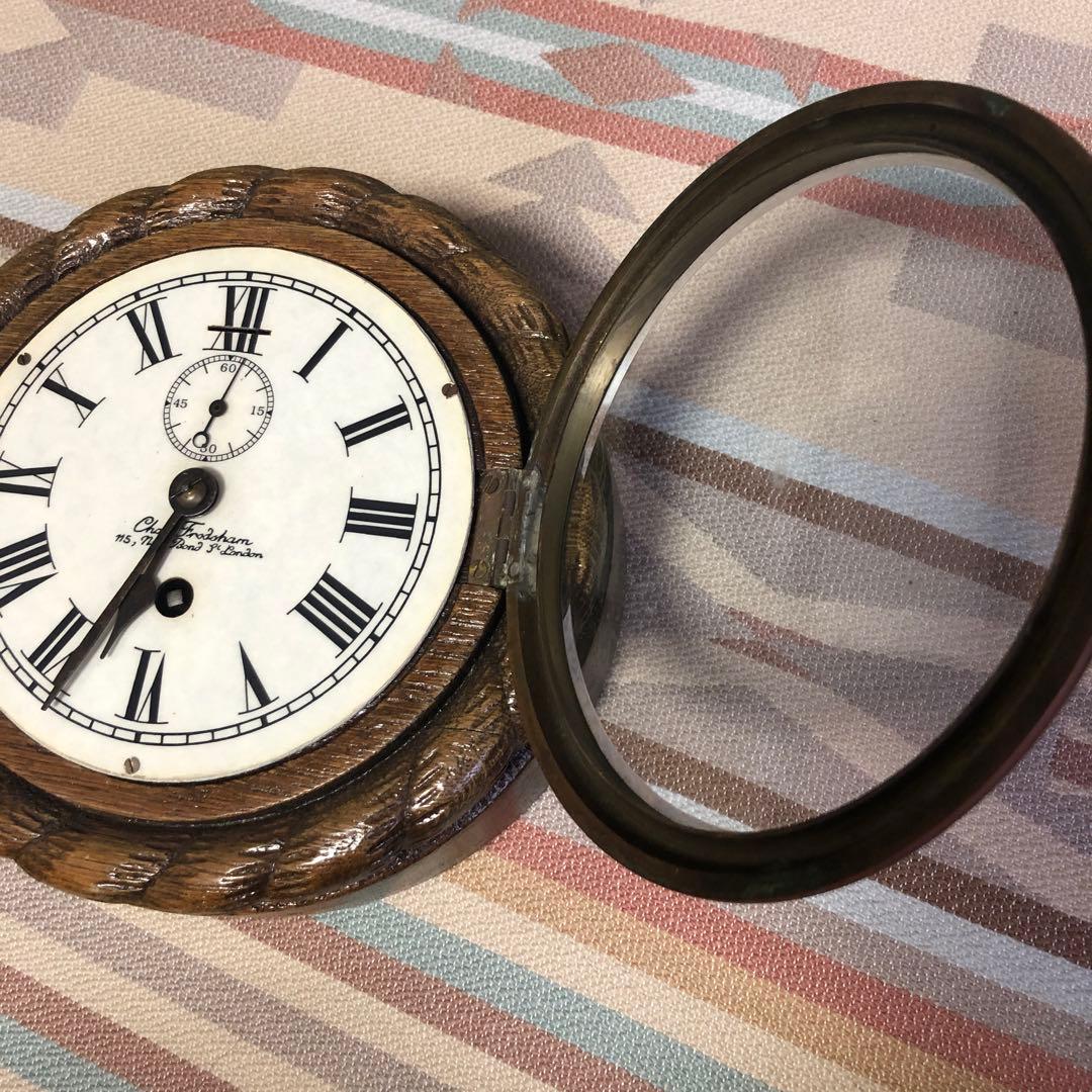 1900年頃　Chas Frodsham 住所入り　船舶時計　動作品　状態良好