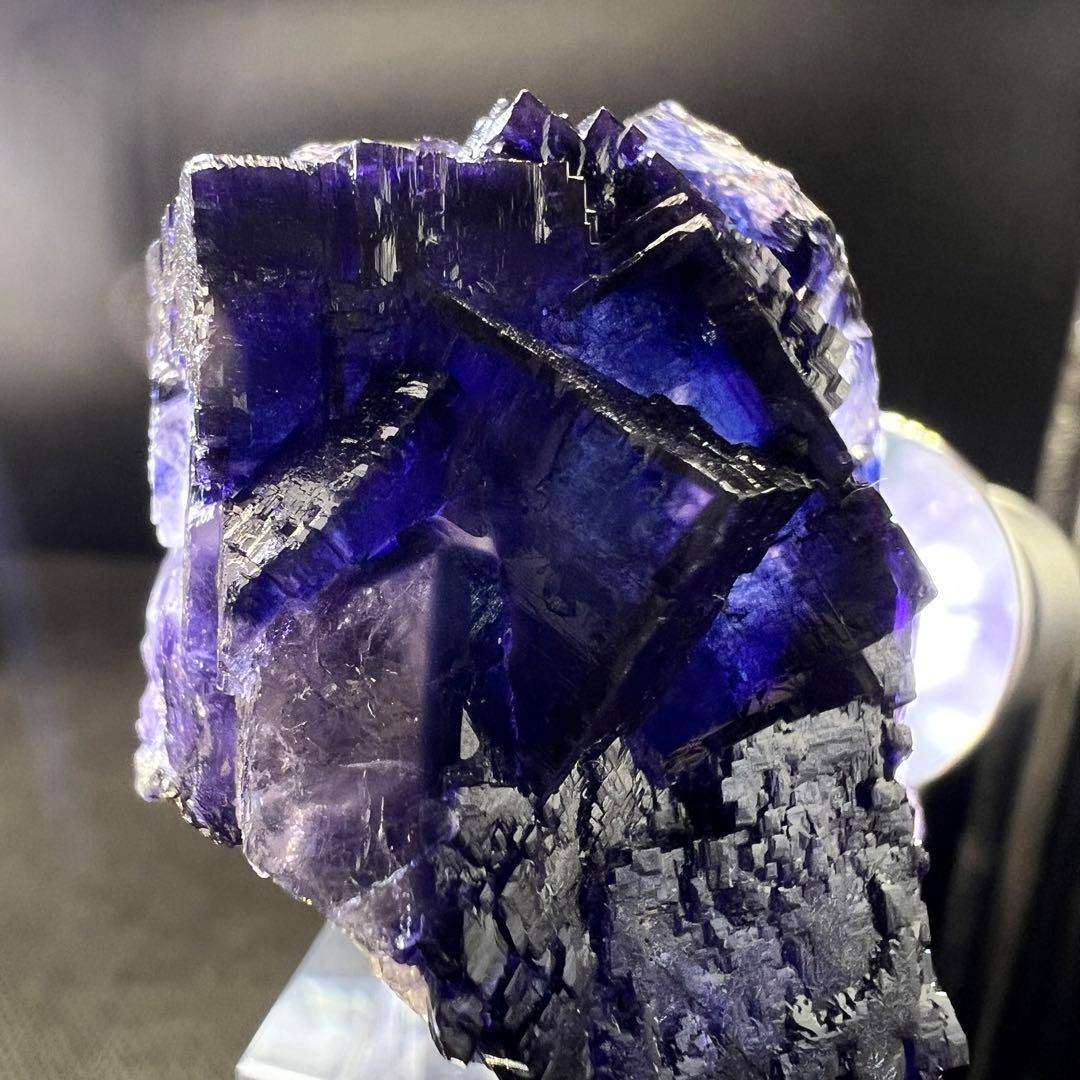 内モンゴル産　濃紺フローライト　セミキャビネットサイズ