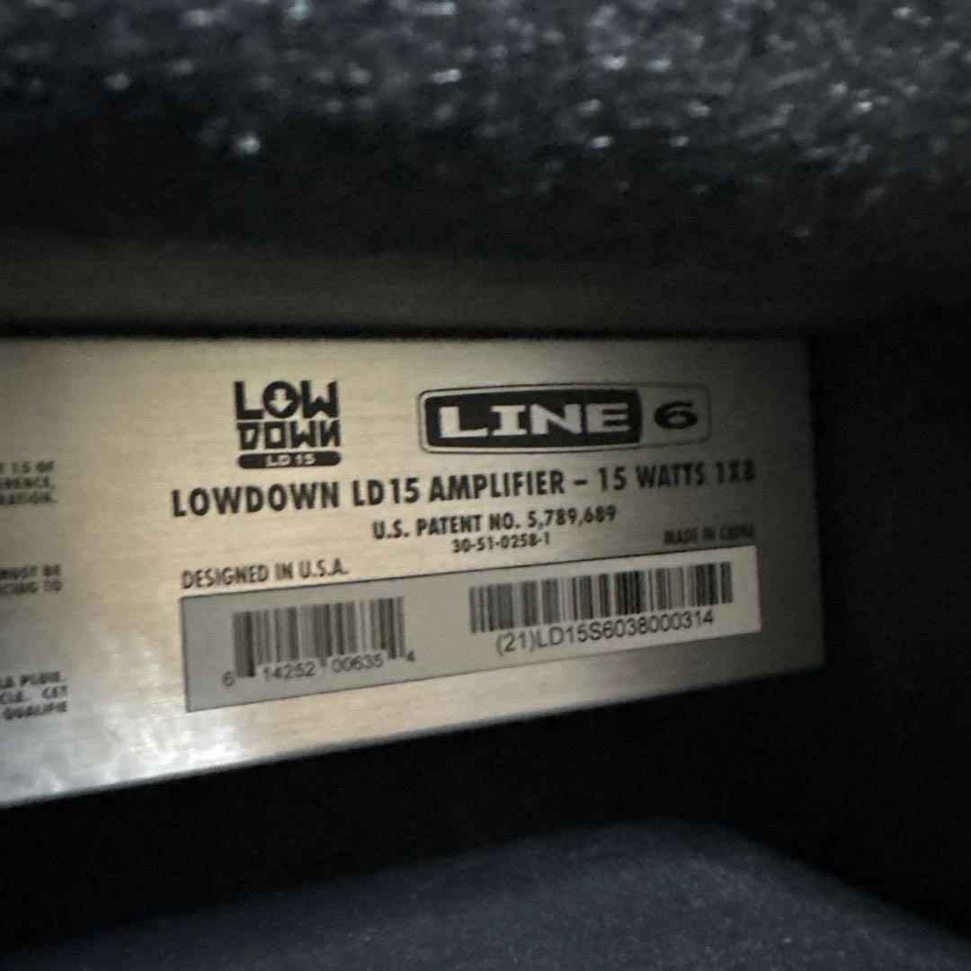 LINE6 LowDown LD15 ベースアンプ　ギター　ベース　楽器　音楽
