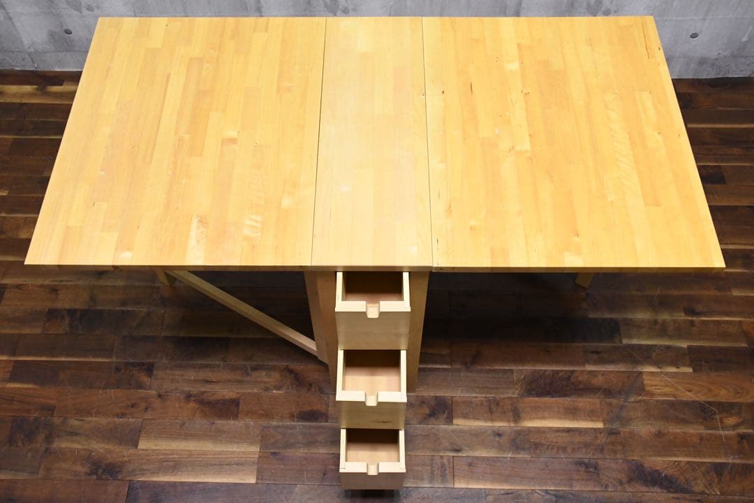 DLK157 イケア ノールデン ゲートレッグテーブル バタフライテーブル