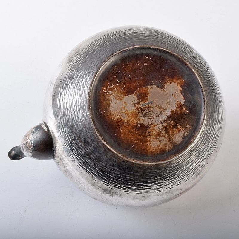 煎茶道具　三越銀製　銀瓶　湯沸し　約508g　L　R8166