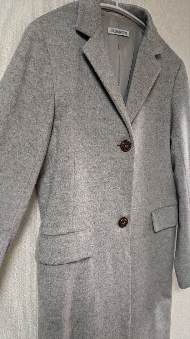 SALE ジルサンダー カシミヤ100% チェスターコート