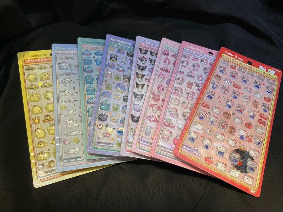 ボンボンドロップシールミニサンリオ8種セット
