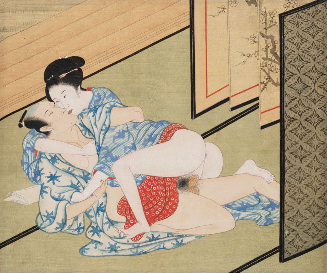 肉筆春画帖 全12圖 浮世絵 明治期 肉筆 美人画 春画 ukiyoe 艶本