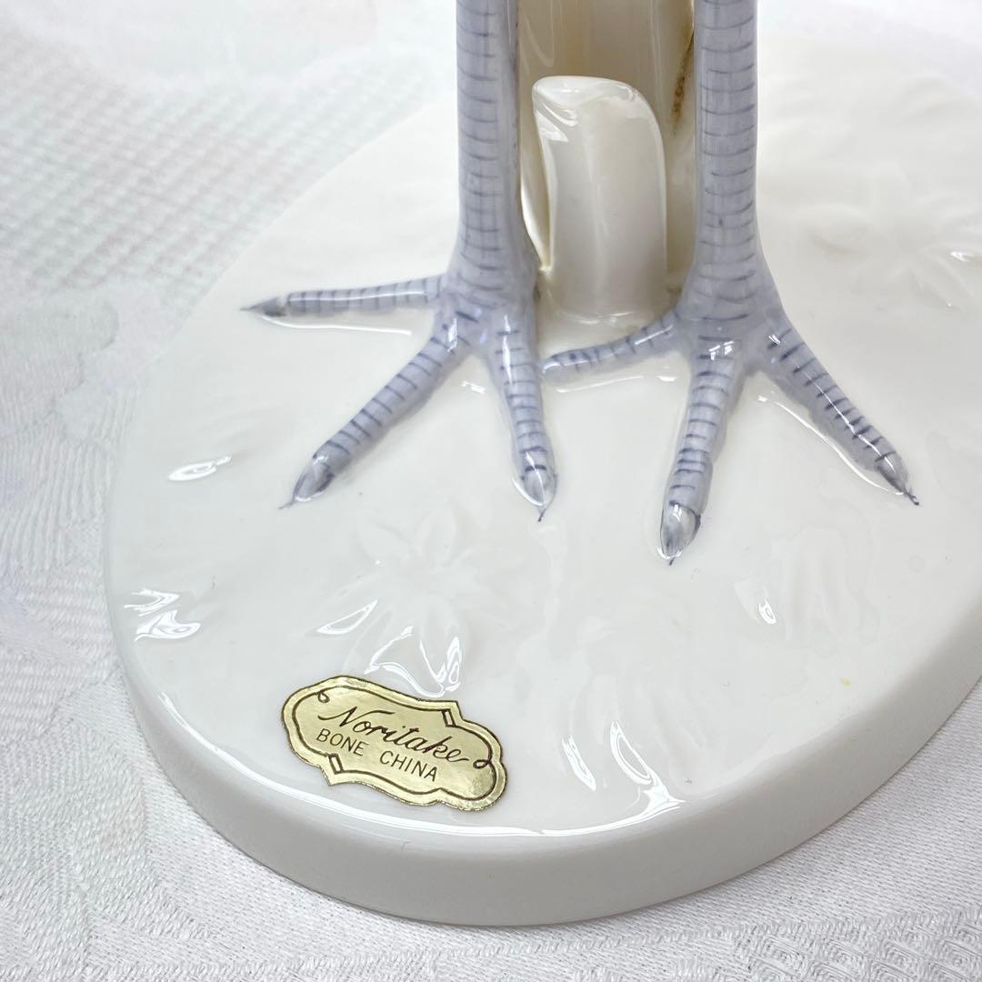 オールドノリタケ 丹頂 鶴 立ち鶴 フィギュリン 置物