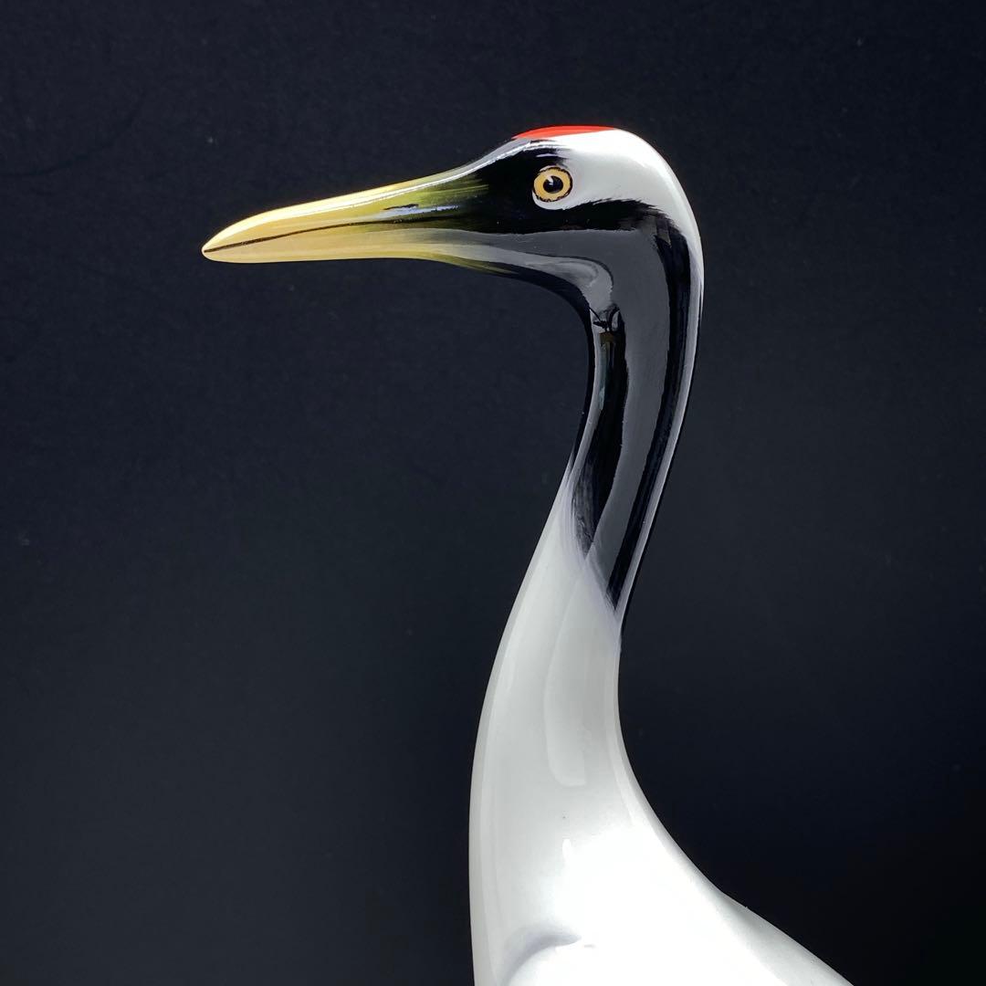 オールドノリタケ 丹頂 鶴 立ち鶴 フィギュリン 置物