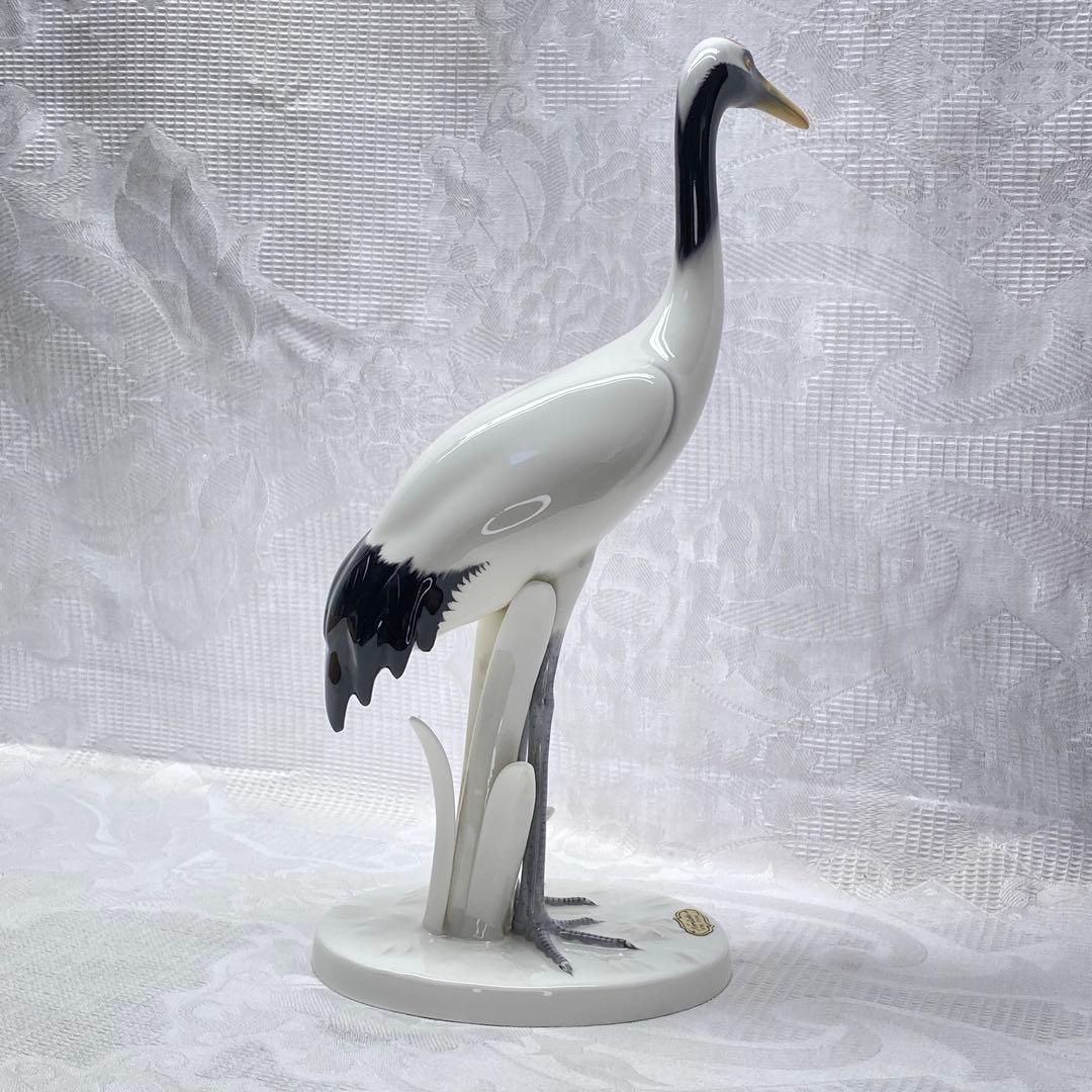 オールドノリタケ 丹頂 鶴 立ち鶴 フィギュリン 置物