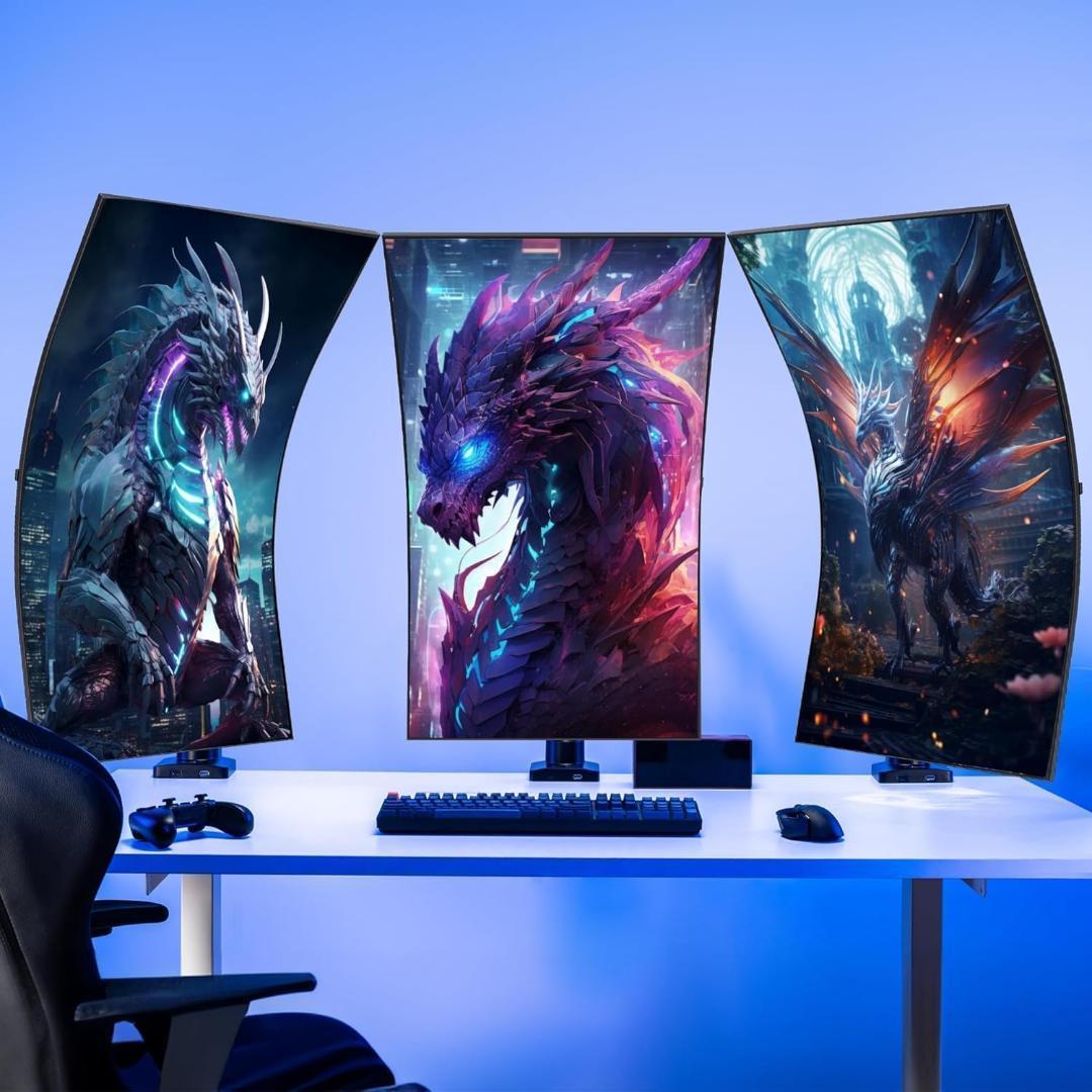 AVLT モニターアーム 1画面シングル 17-59インチ対応 USB-A・C