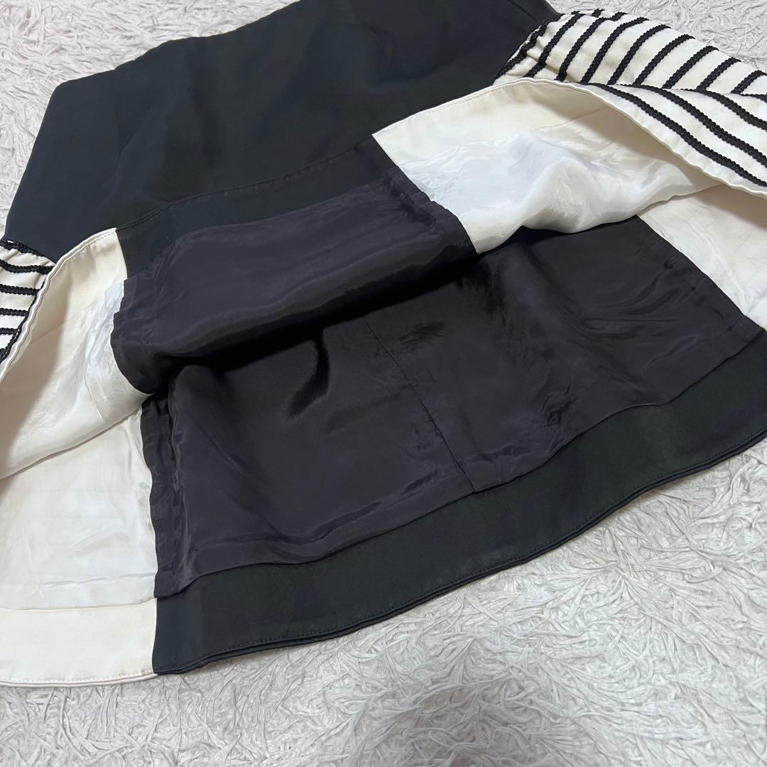 23SS ボーダーズアットバルコニー ファインダーボーダーミニスカート 36